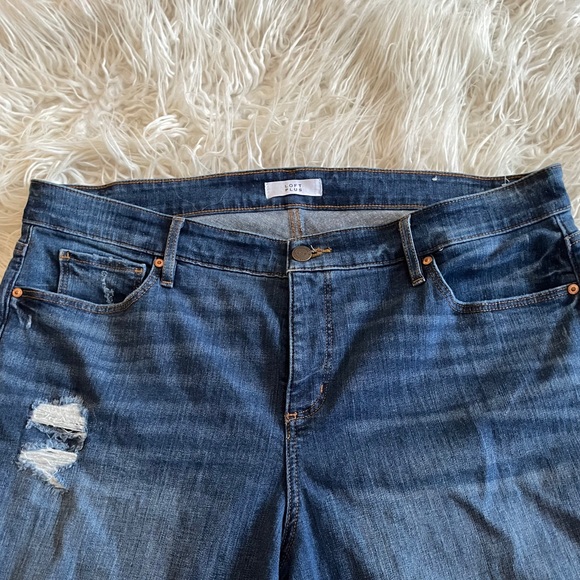 LOFT Denim - Loft Plus High Waisted Skinny Distressed Jean